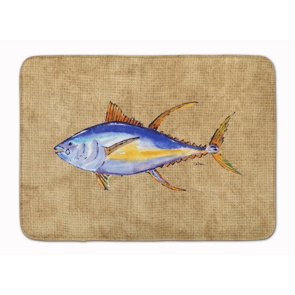 Carolines Treasures Tuna Fish Machine Washable Memory Foam Mat 8817RUG - main